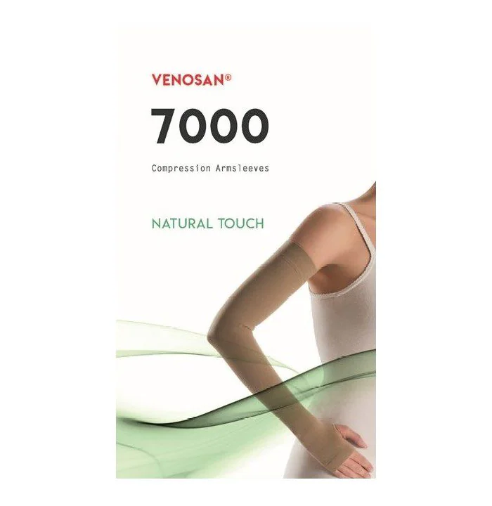 Venosan 7000 系列賽革華醫用輔助臂套含掌型產品圖。